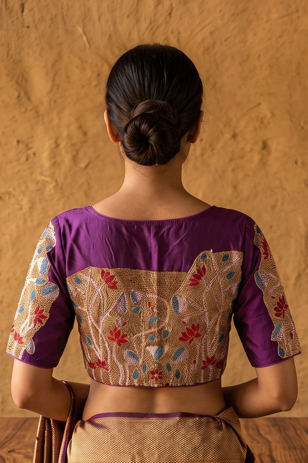 Kantha Stitch Blouse SN2023WP08