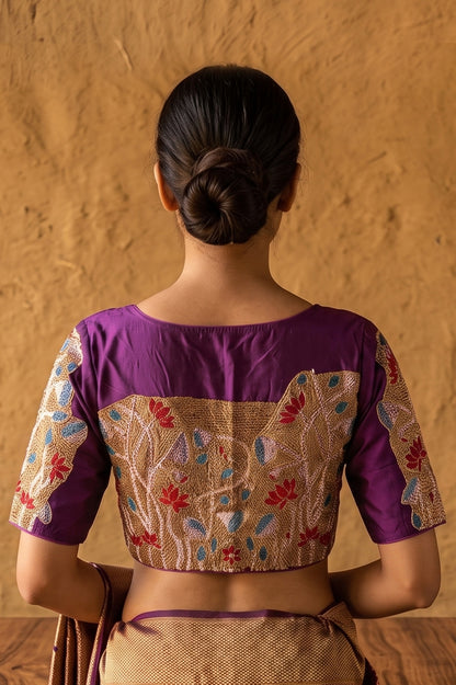 Kantha Stitch Blouse SN2023WP08