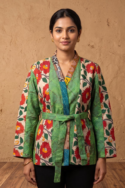 Tussar Kantha Stitch Women&