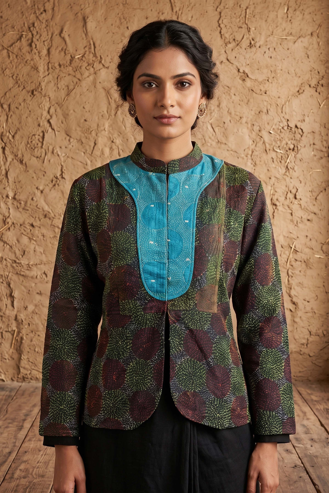 Tussar Kantha Stitch Women&