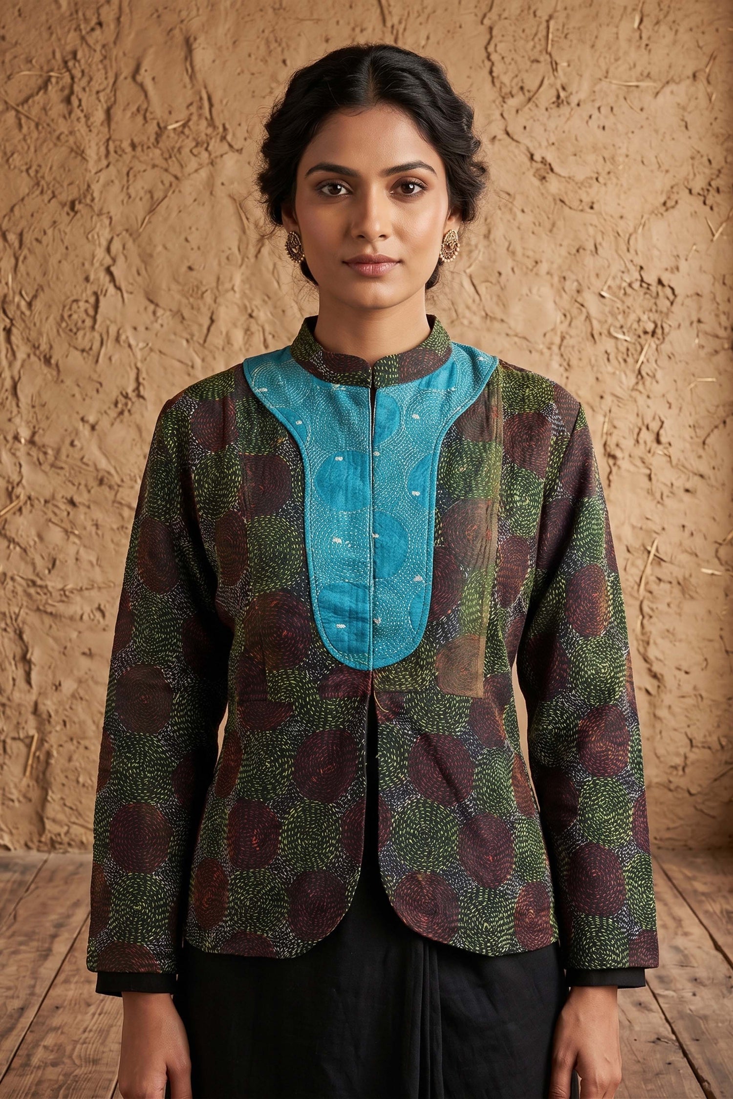 Tussar Kantha Stitch Women&