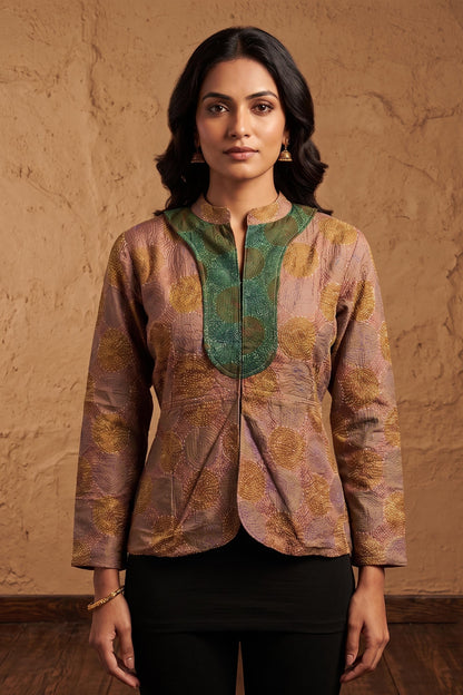 Tussar Kantha Stitch Women&
