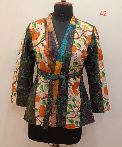 Tussar Kantha Stitch Women&