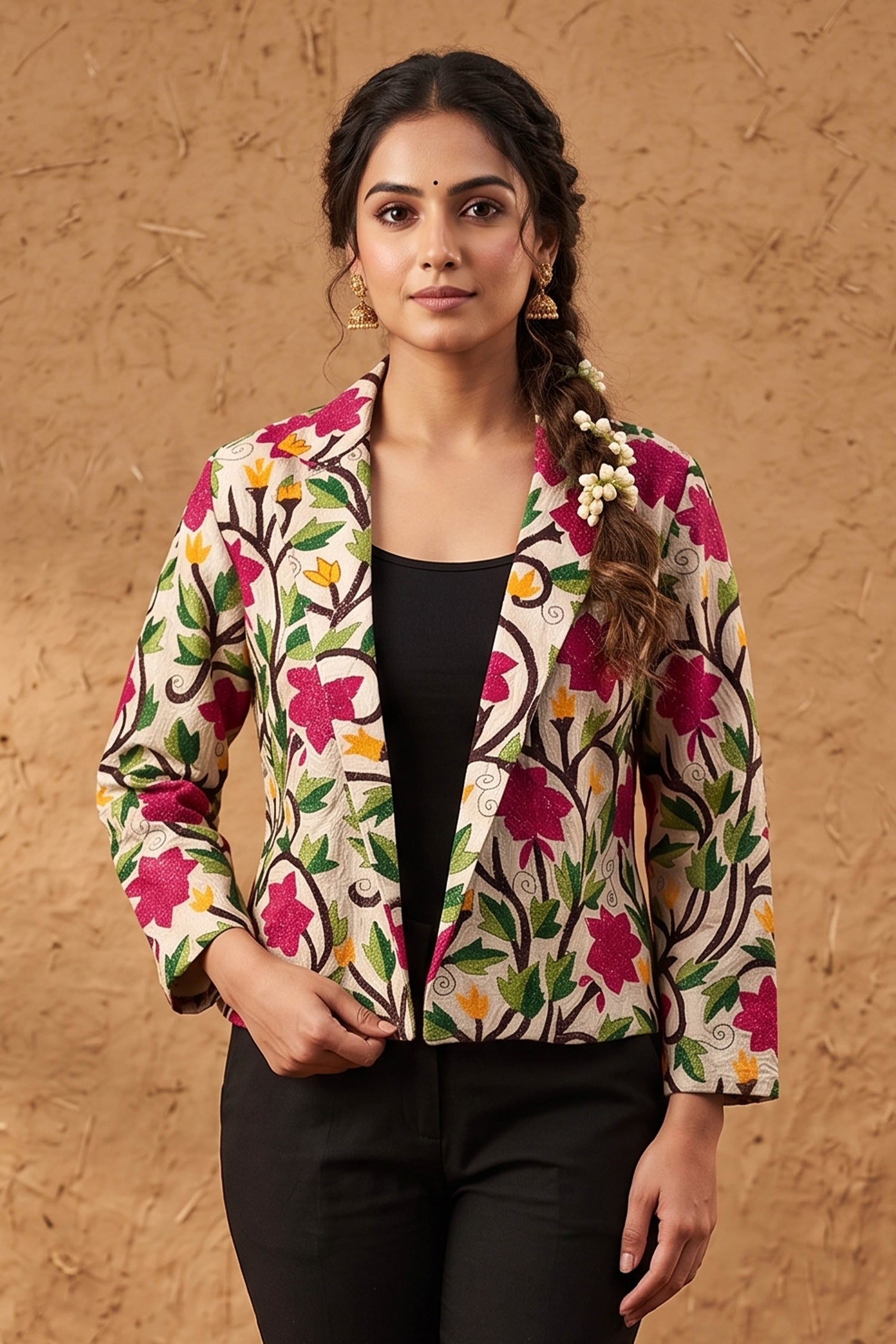 Tussar Kantha Stitch Women&