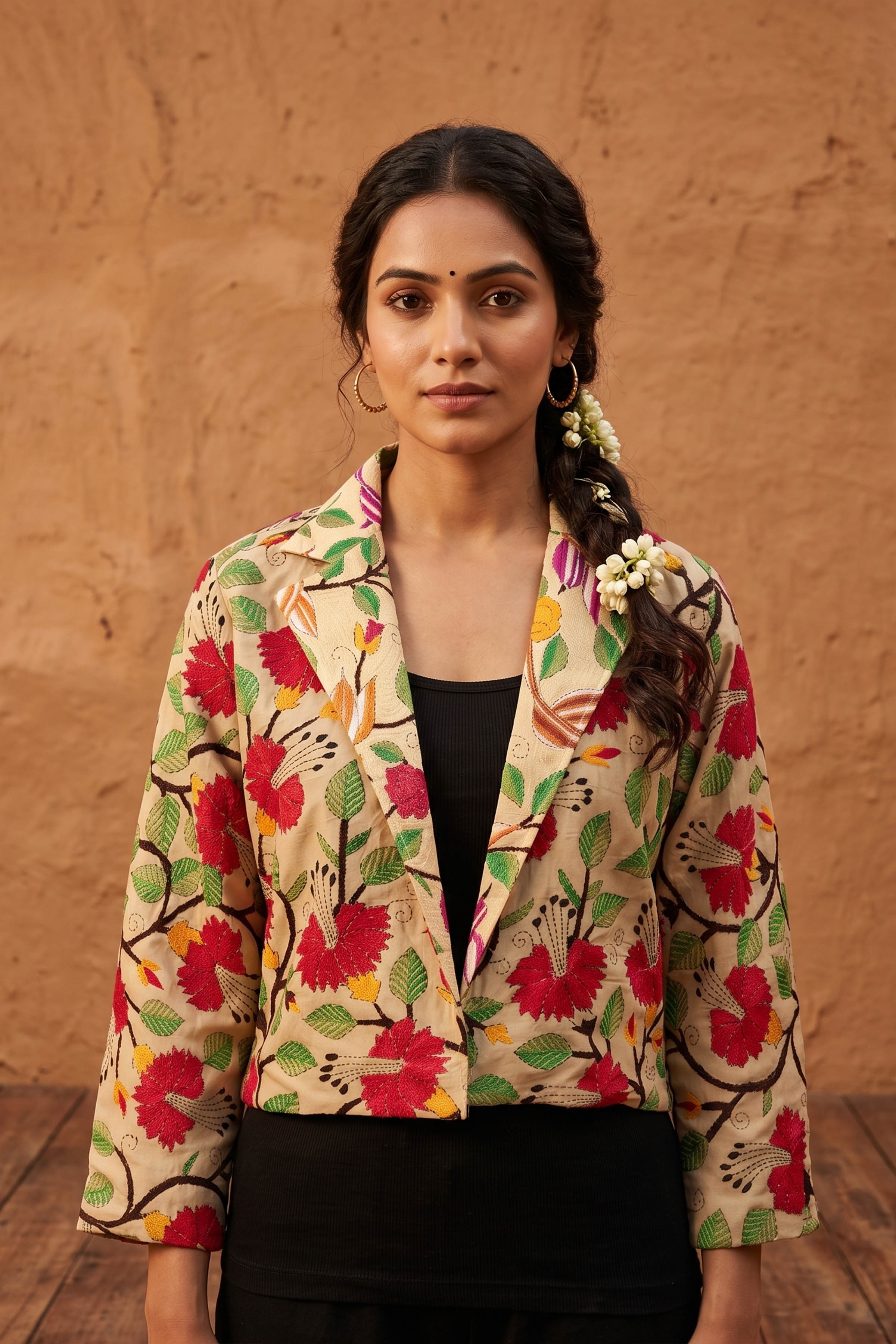 Tussar Kantha Stitch Women&