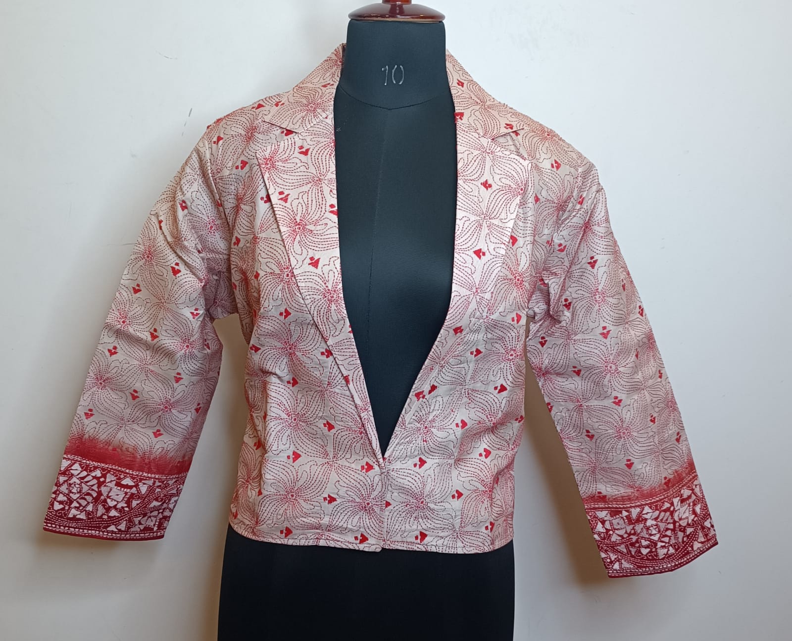 Pure Bangalore Silk Kantha Stitch Women&