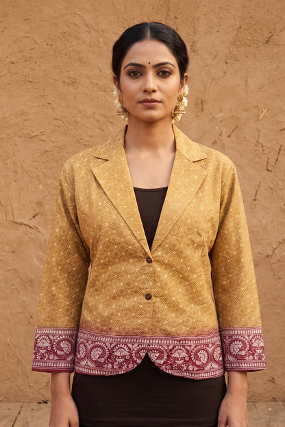 Pure Bangalore Silk Kantha Stitch Women&