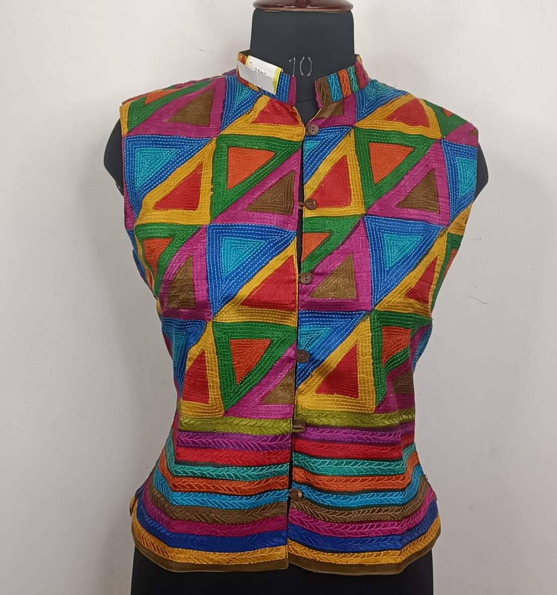 Pure Tussar Silk Kantha Stitch Women&