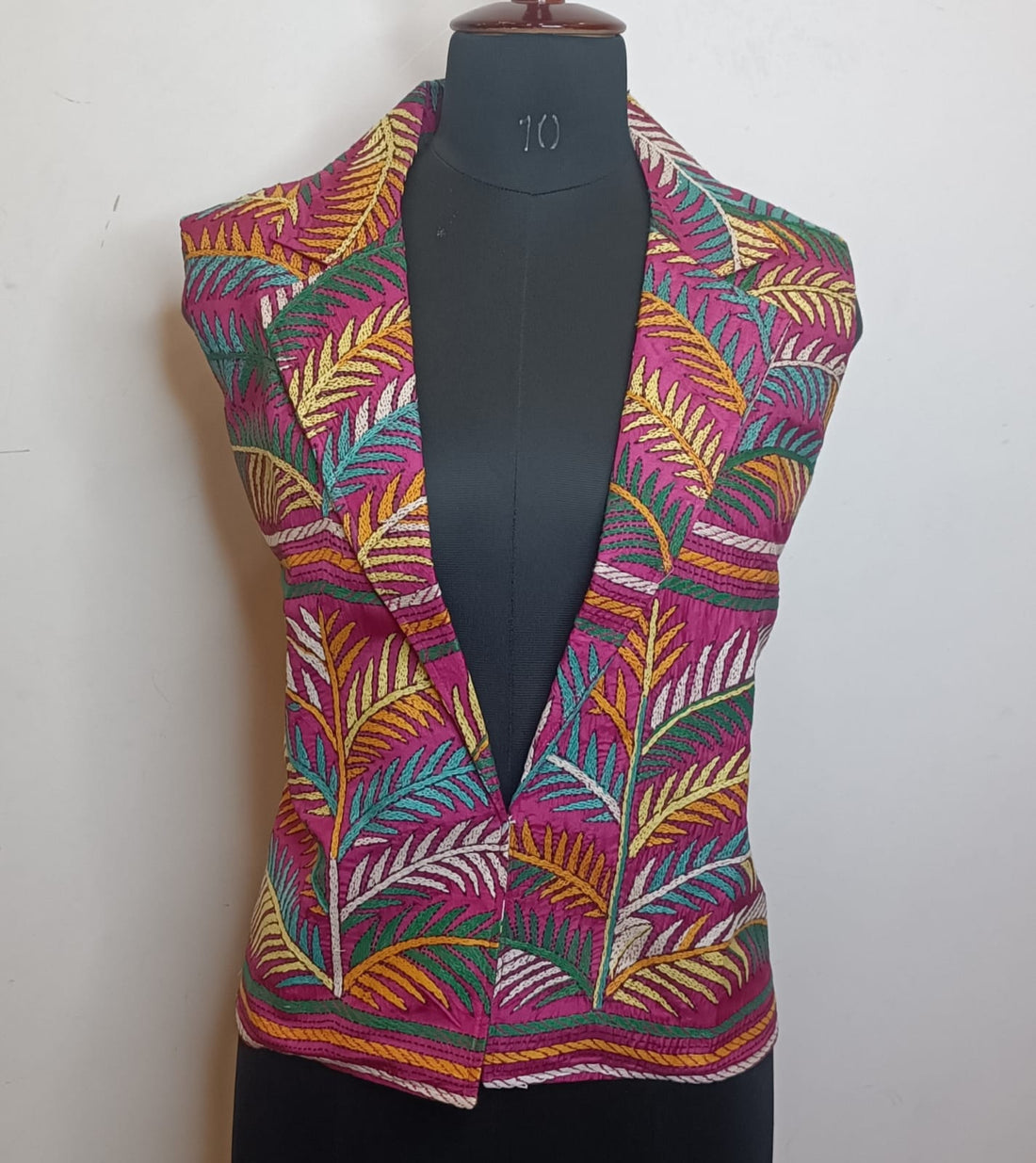 Pure Tussar Silk Kantha Stitch Women&