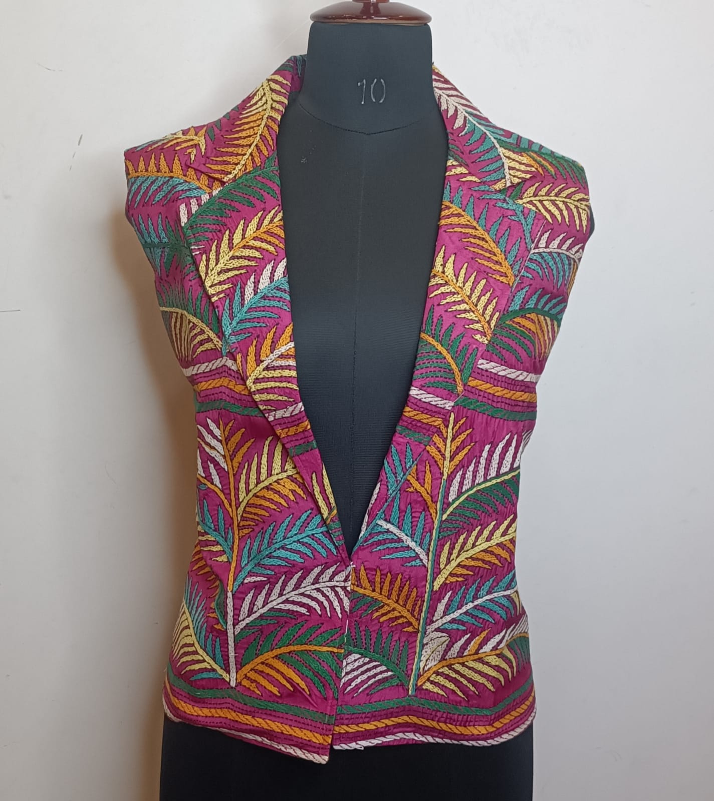 Pure Tussar Silk Kantha Stitch Women&