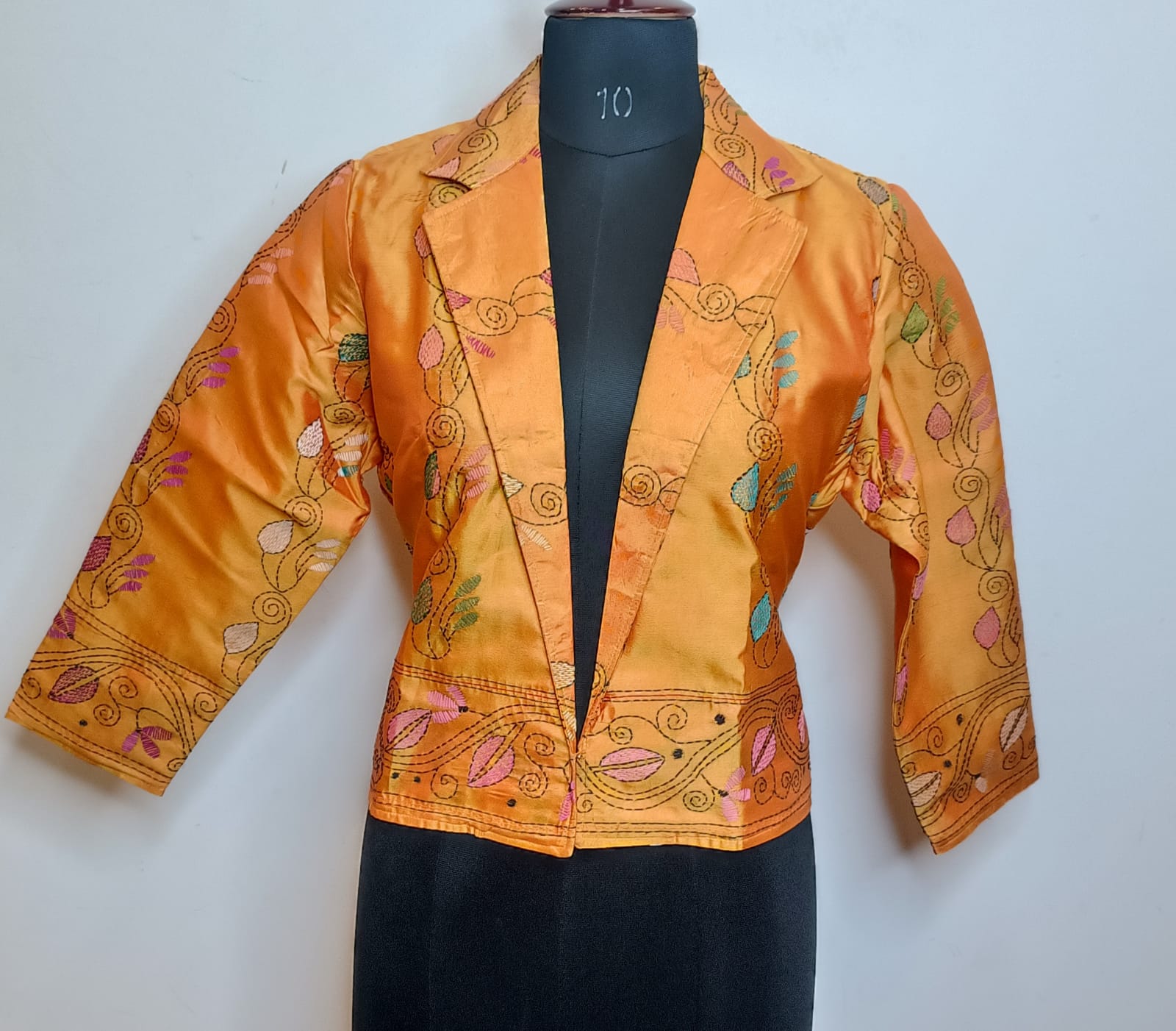 Semi Bangalore Silk Kantha Stitch Women&