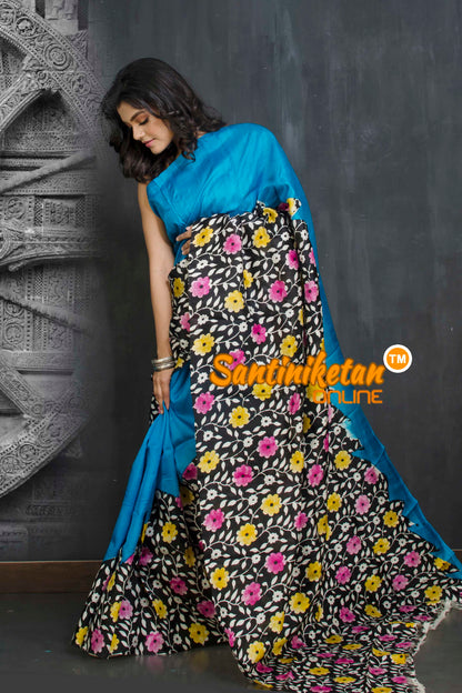 Hand Block On Murshidabad Silk SN20209102