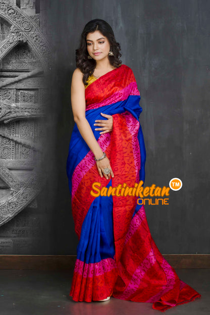 Hand Block On Murshidabad Silk SN20209143