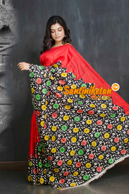 Hand Block On Murshidabad Silk SN20209146