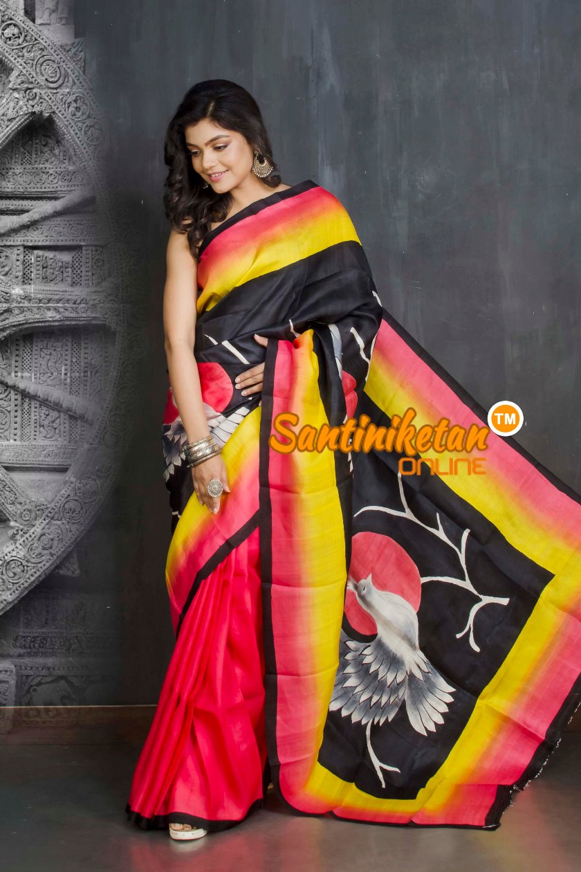 Hand Made Design On Murshidabad Silk SN20209289