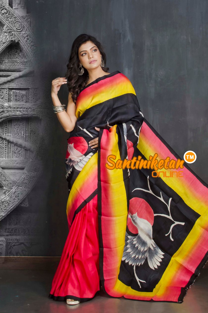 Hand Made Design On Murshidabad Silk SN20209289