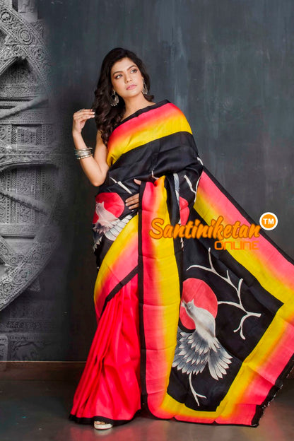 Hand Made Design On Murshidabad Silk SN20209289