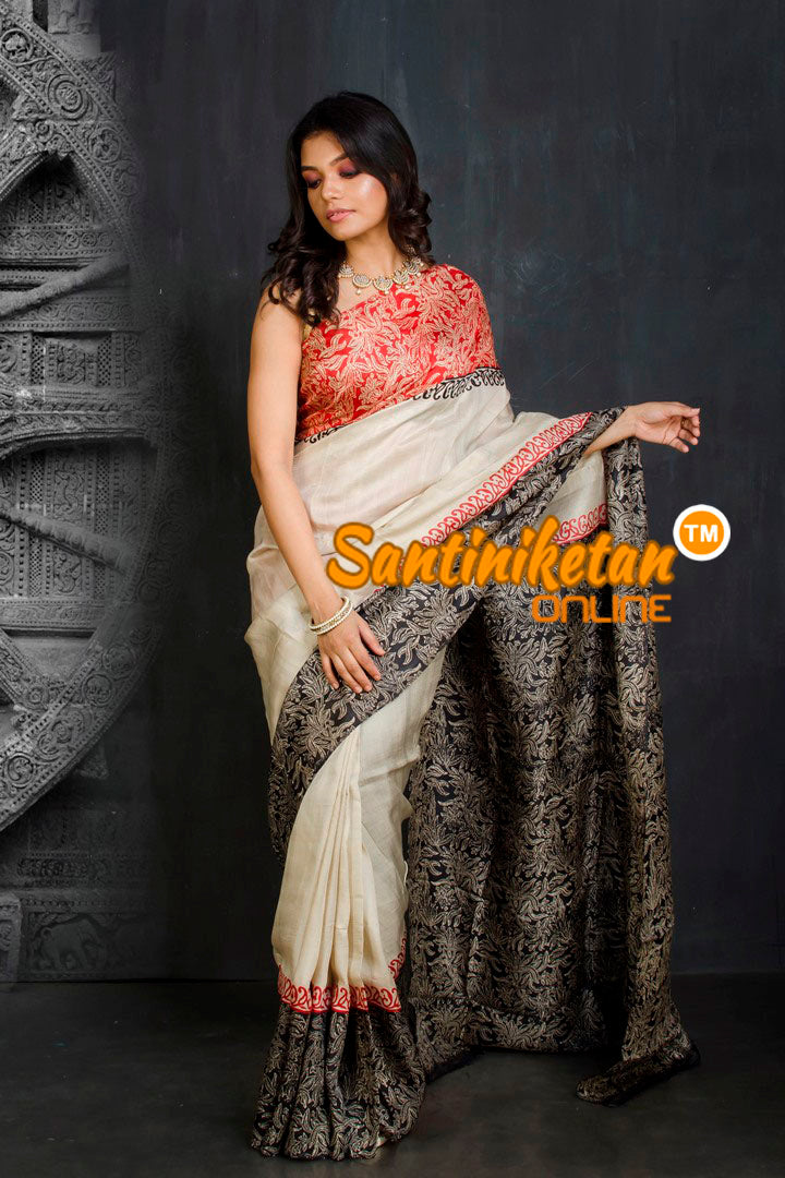 Hand Block On Murshidabad Silk SN20201871