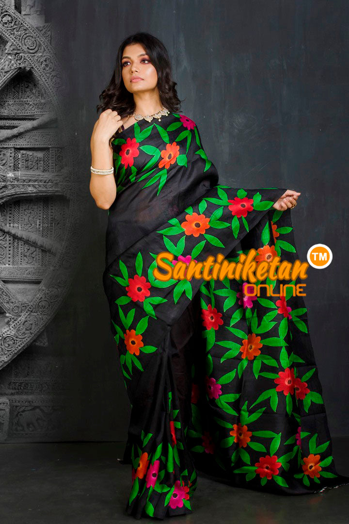 Hand Made Design On Murshidabad Silk SN20201874