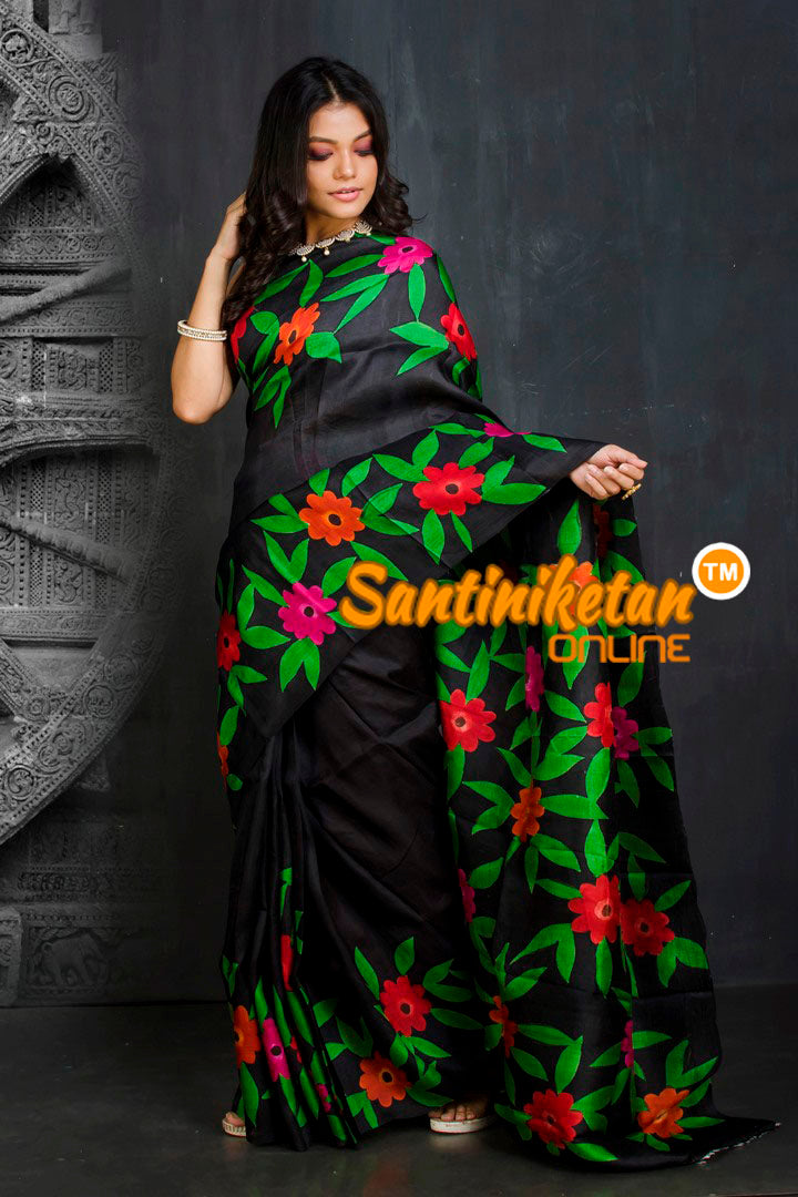 Hand Made Design On Murshidabad Silk SN20201874