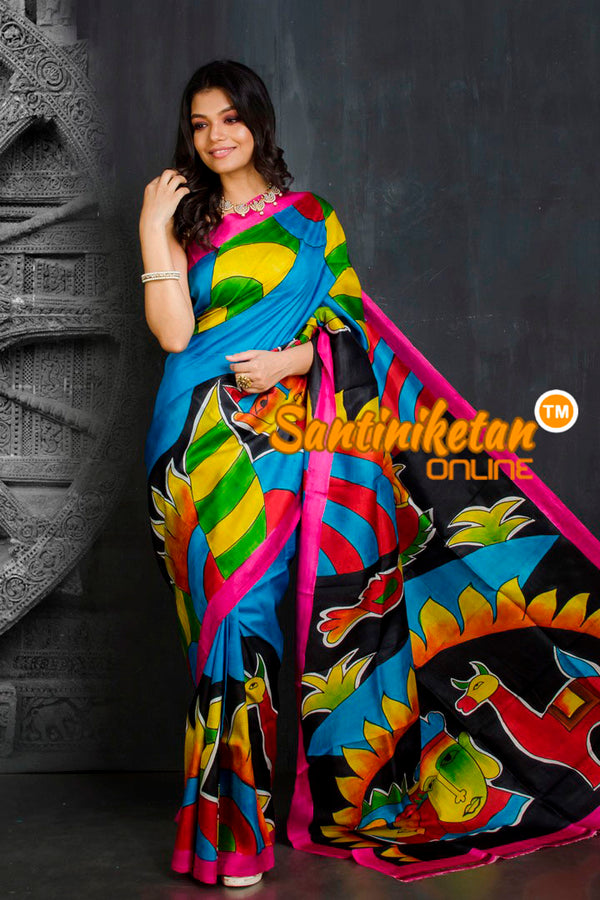 Hand Made Design On Murshidabad Silk SN20201889