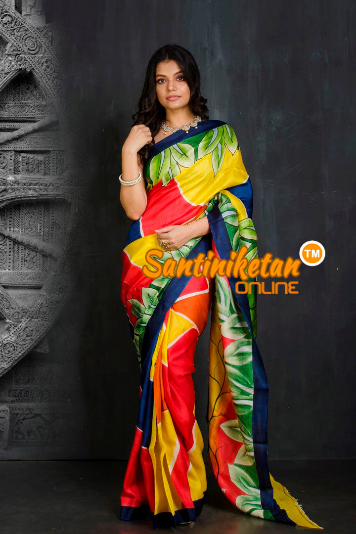 Hand Made Design On Murshidabad Silk SN20201893