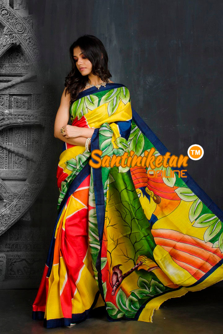 Hand Made Design On Murshidabad Silk SN20201893