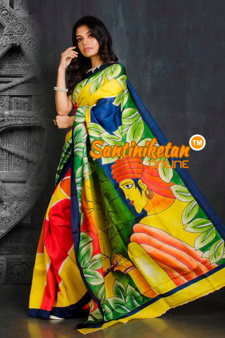Hand Made Design On Murshidabad Silk SN20201893