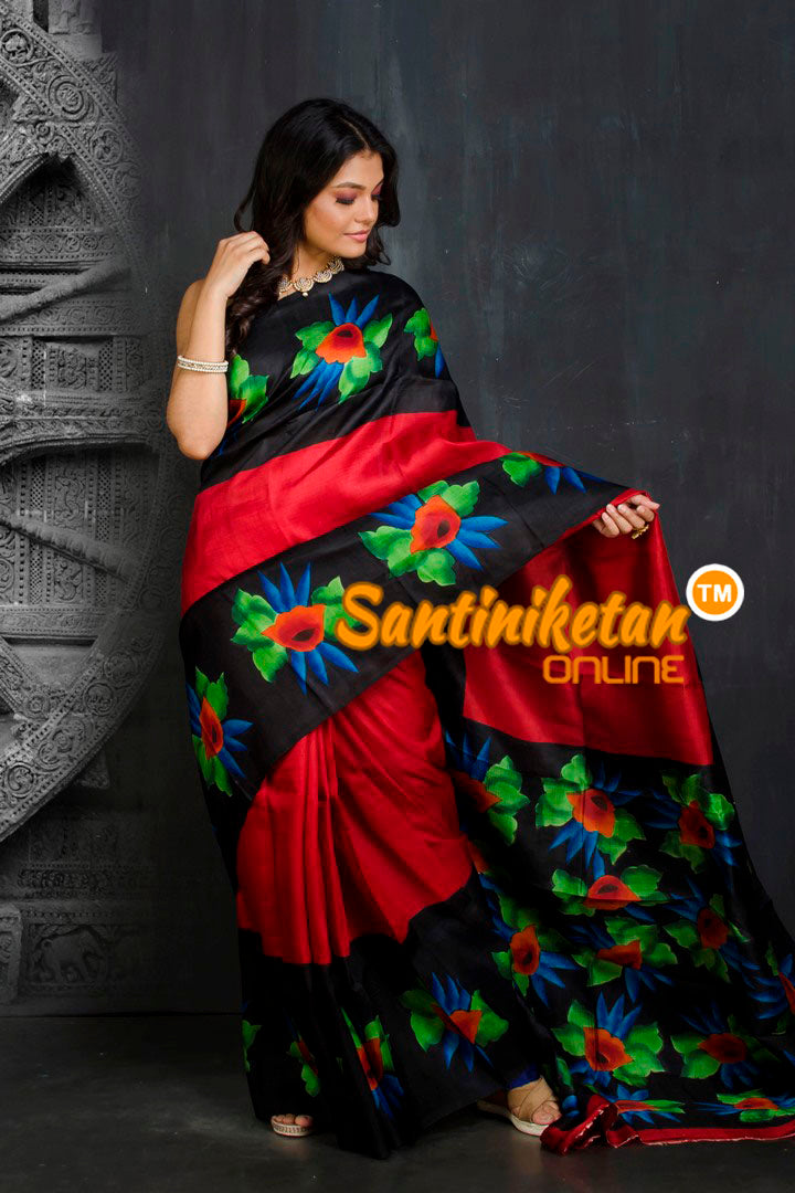 Hand Made Design On Murshidabad Silk SN20201926
