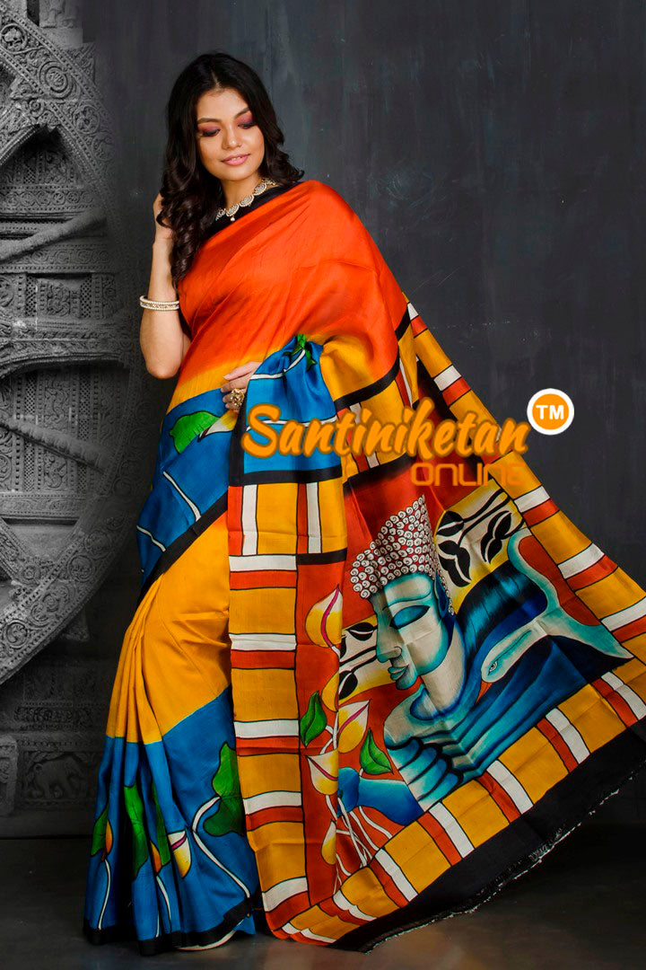 Hand Made Design On Murshidabad Silk SN20201929