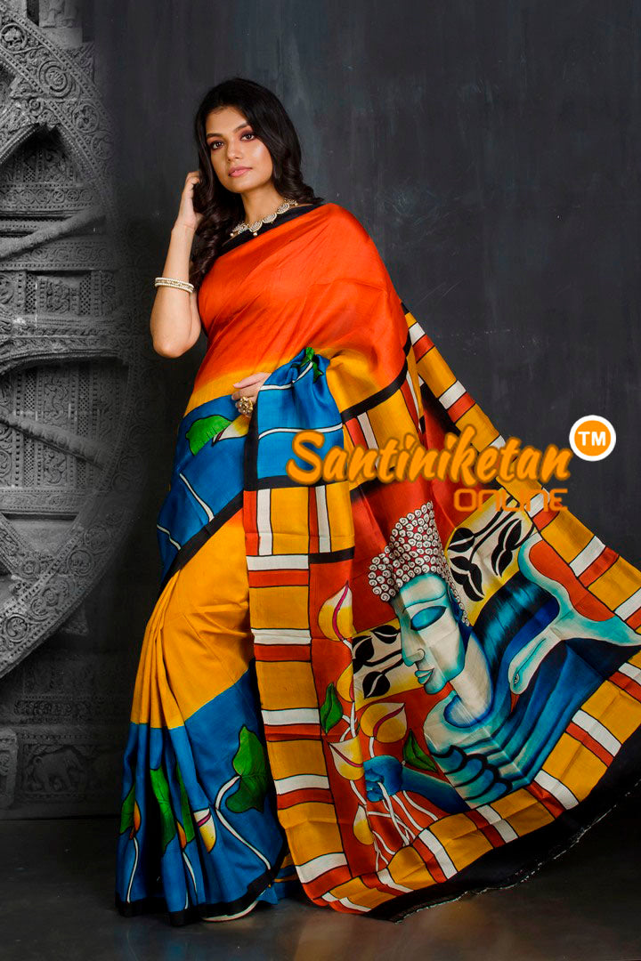 Hand Made Design On Murshidabad Silk SN20201929