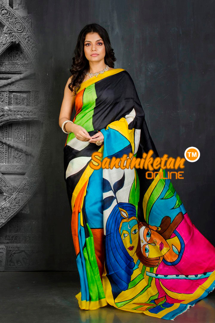 Hand Made Design On Murshidabad Silk SN20201935