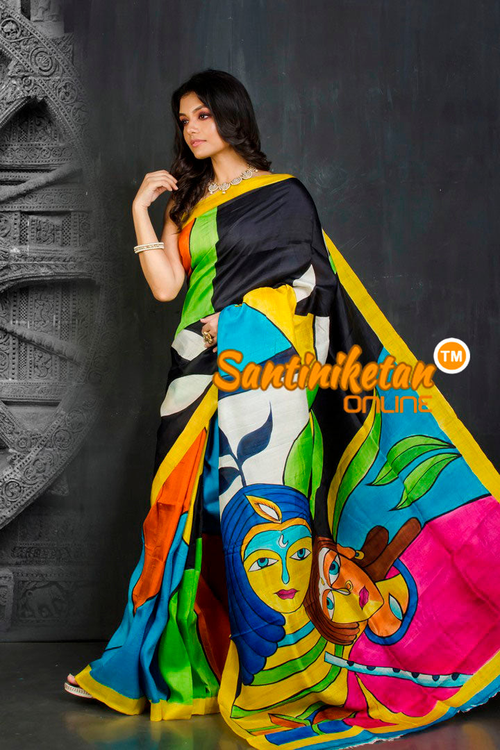 Hand Made Design On Murshidabad Silk SN20201935