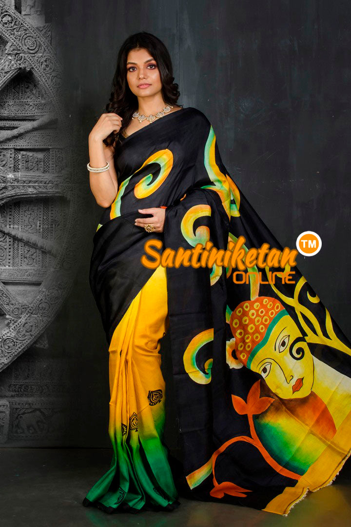 Hand Made Design On Murshidabad Silk SN20201938