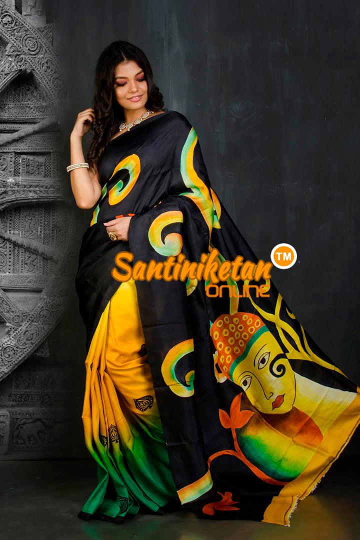 Hand Made Design On Murshidabad Silk SN20201938