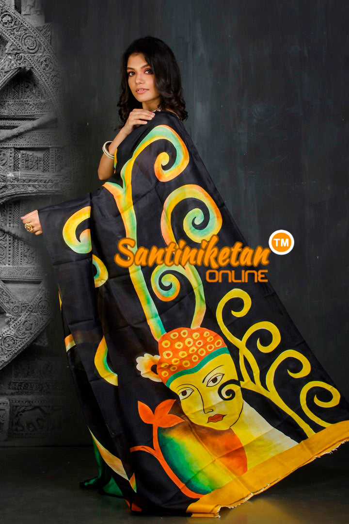 Hand Made Design On Murshidabad Silk SN20201938