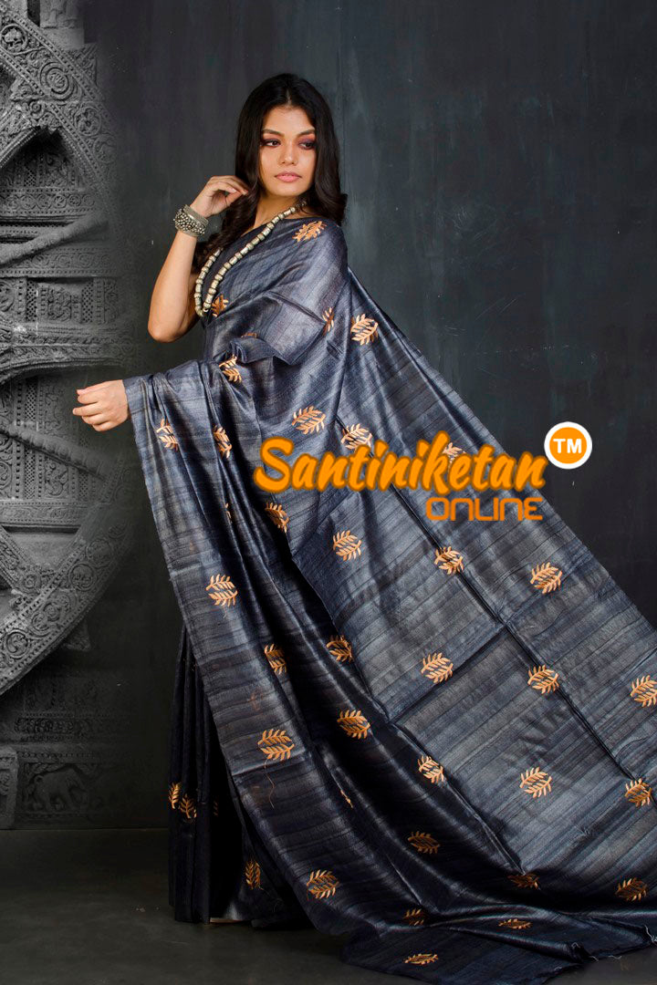 Pure Ghicha Silk Embroidery Saree SN20202021