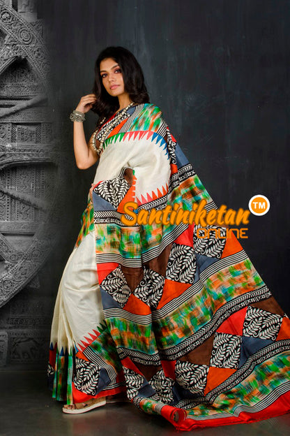 Hand Block On Murshidabad Silk SN20202032
