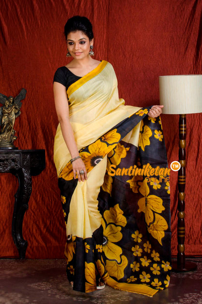 Hand Made Design On Murshidabad Silk SN20203964