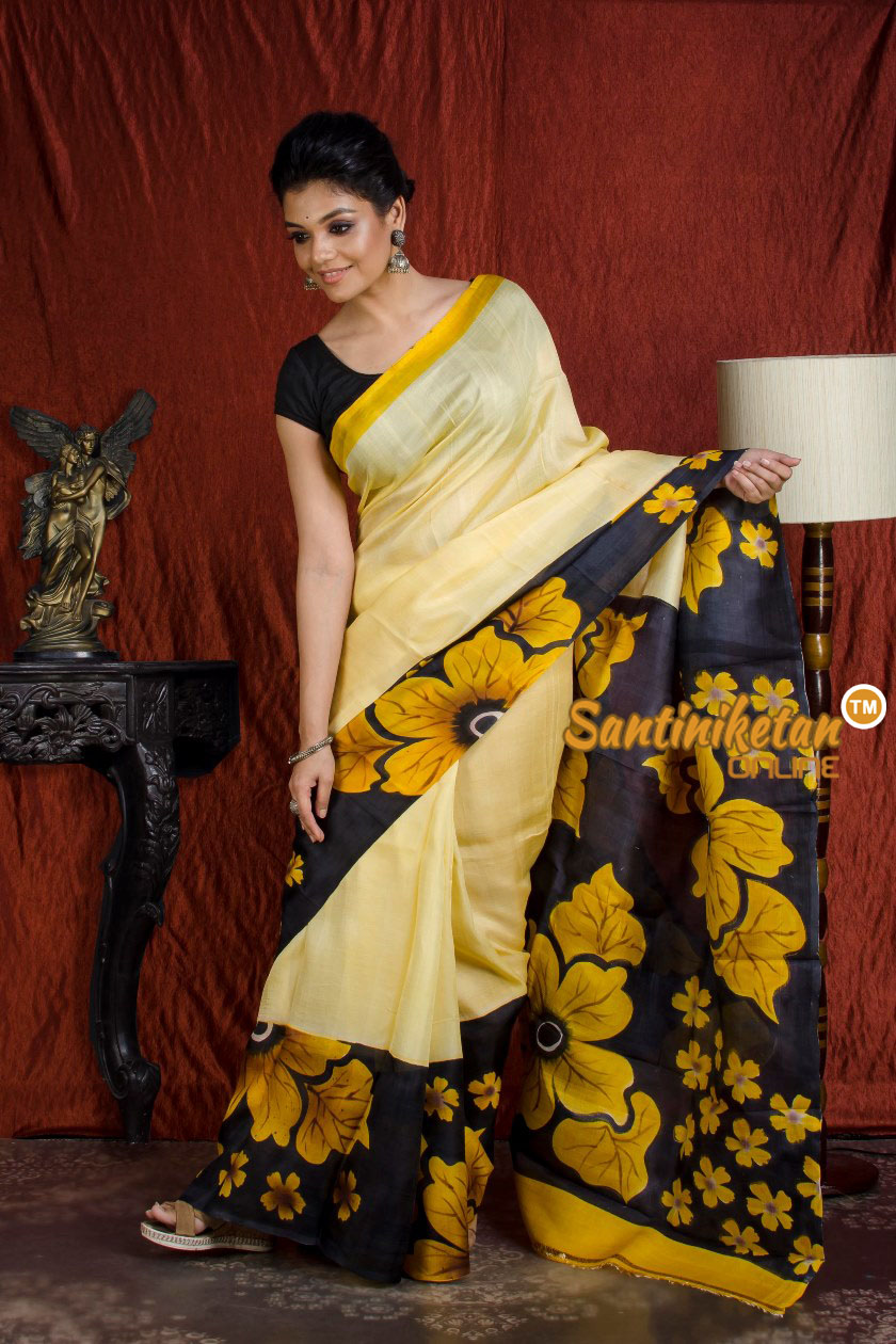 Hand Made Design On Murshidabad Silk SN20203964