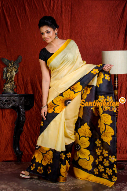 Hand Made Design On Murshidabad Silk SN20203964