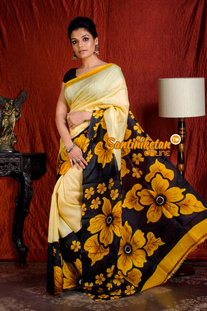 Hand Made Design On Murshidabad Silk SN20203964
