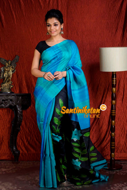 Hand Made Design On Murshidabad Silk SN20203973