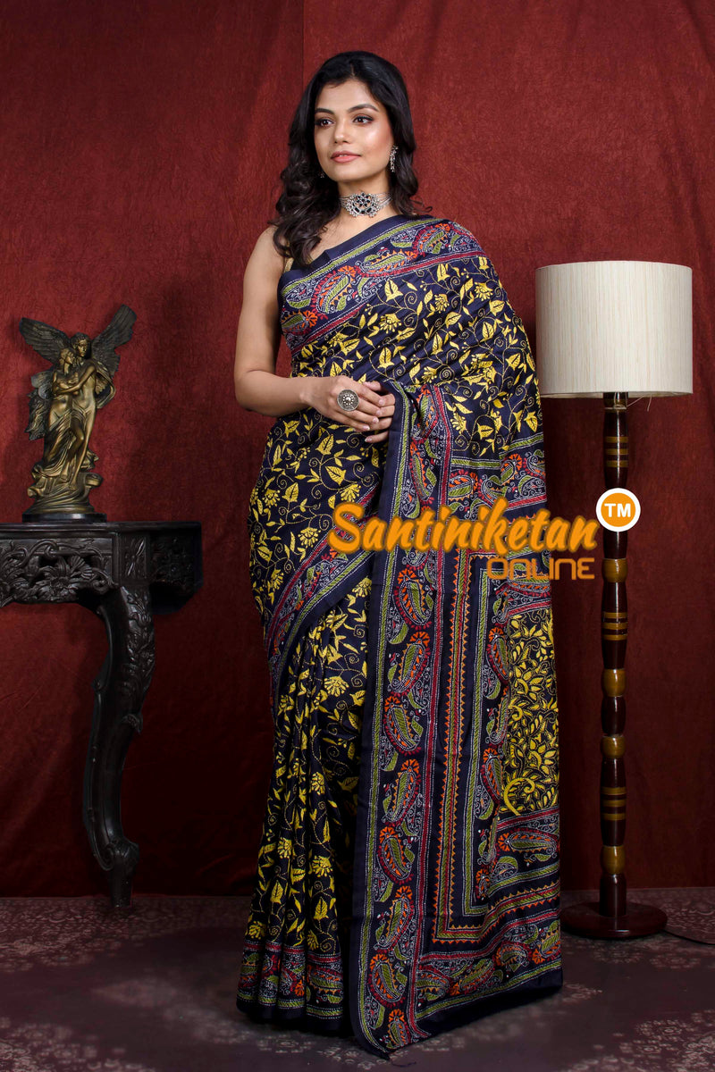 Kantha Stitch Saree SN20217872