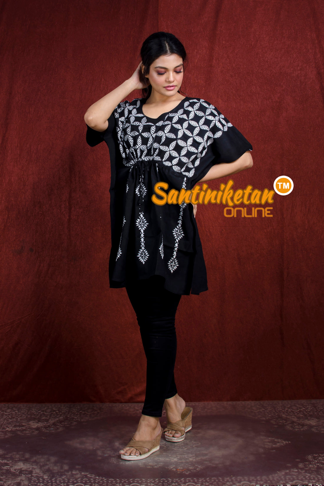 Kantha Hand Embroidery Kaftan SN20218251