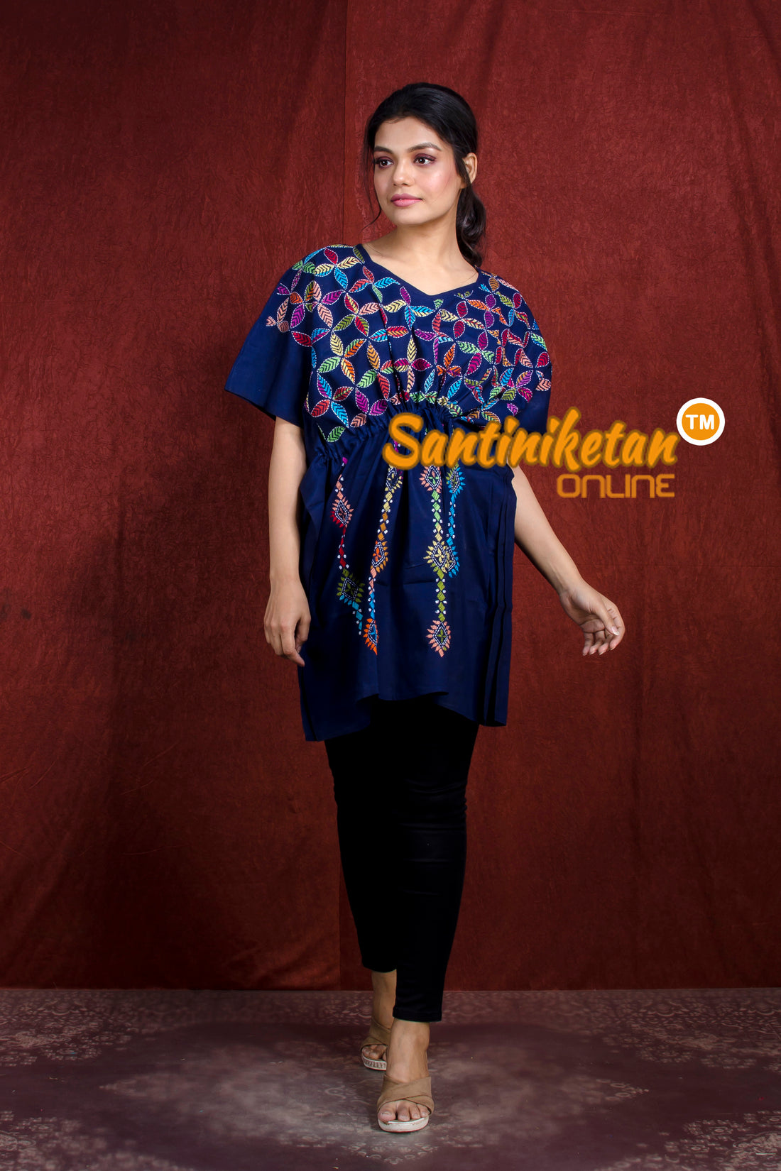 Kantha Hand Embroidery Kaftan SN20218266