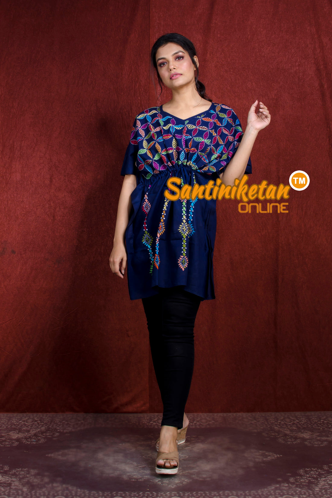 Kantha Hand Embroidery Kaftan SN20218266