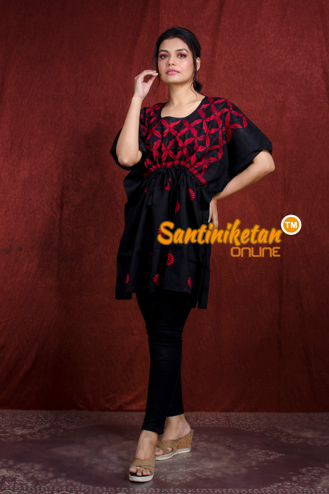 Kantha Hand Embroidery Kaftan SN20218285