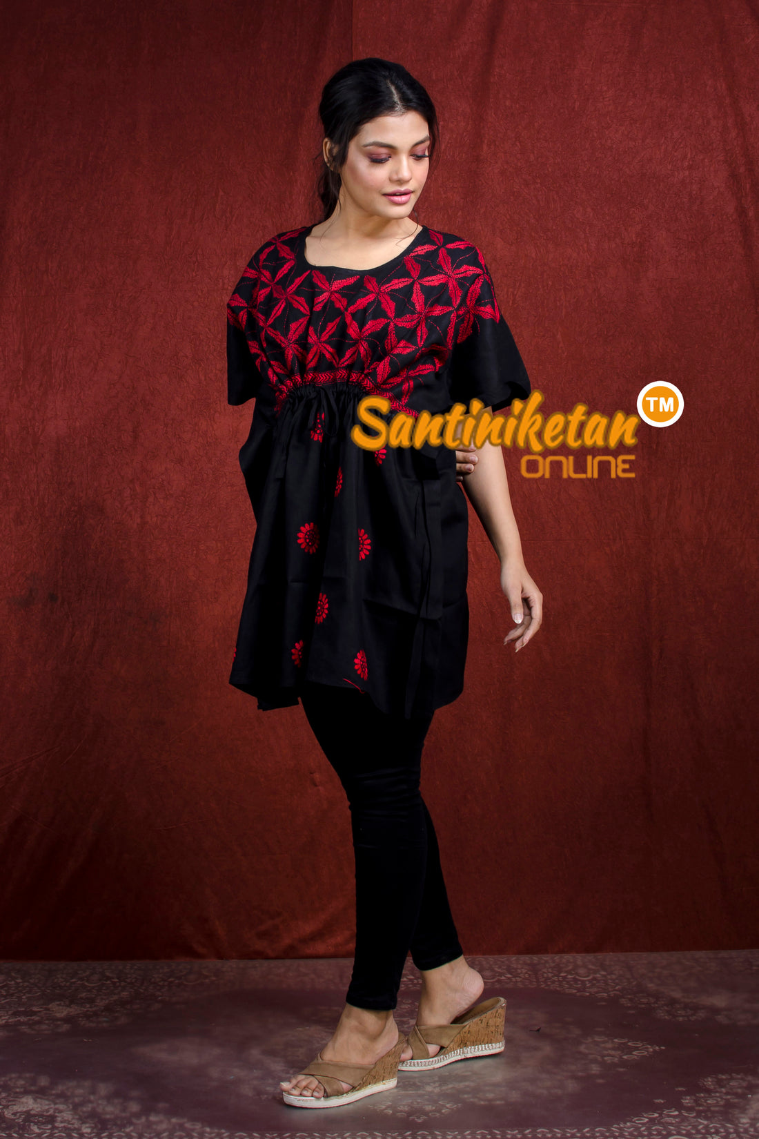 Kantha Hand Embroidery Kaftan SN20218285