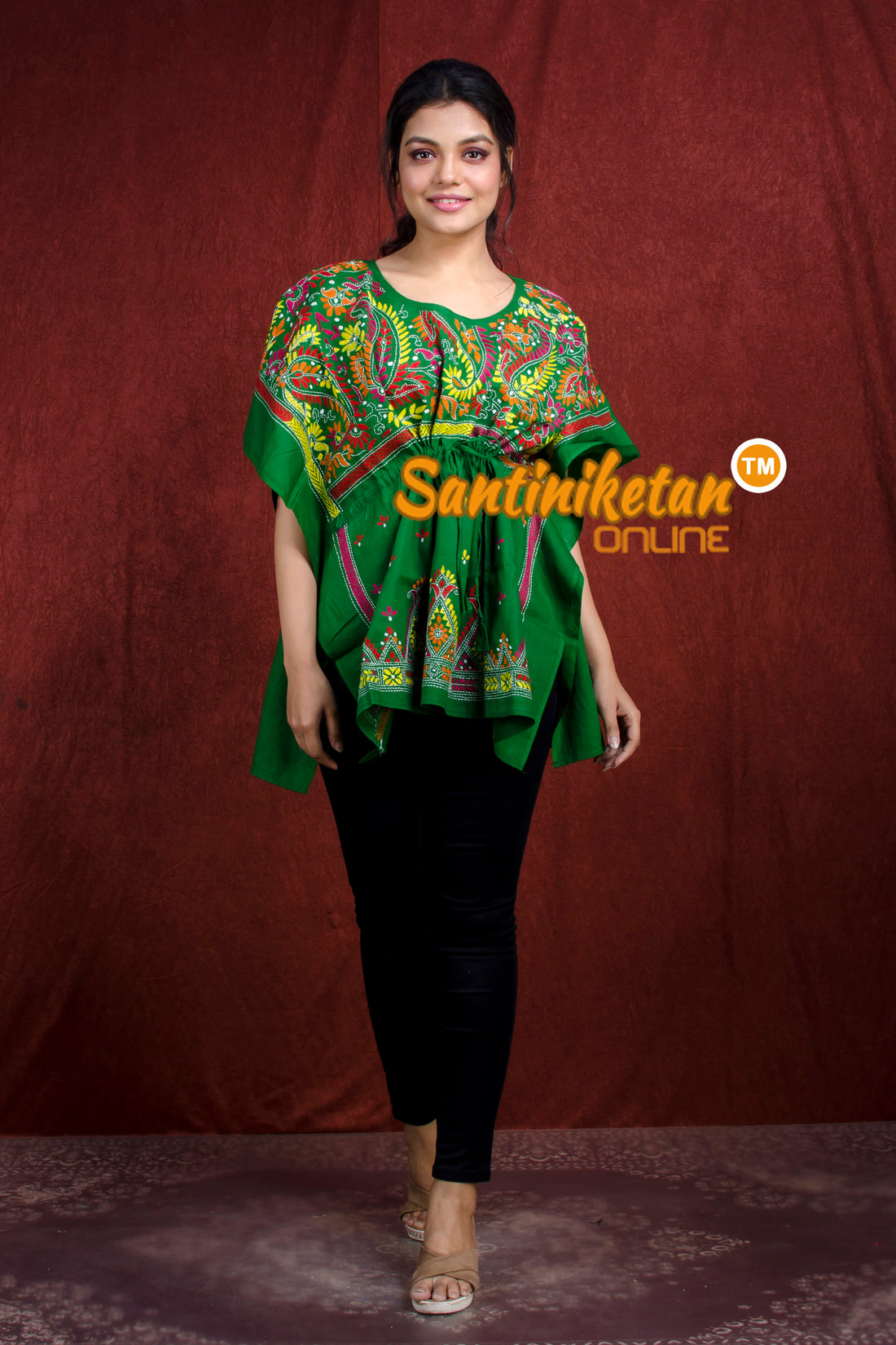 Kantha Hand Embroidery Kaftan SN20218291